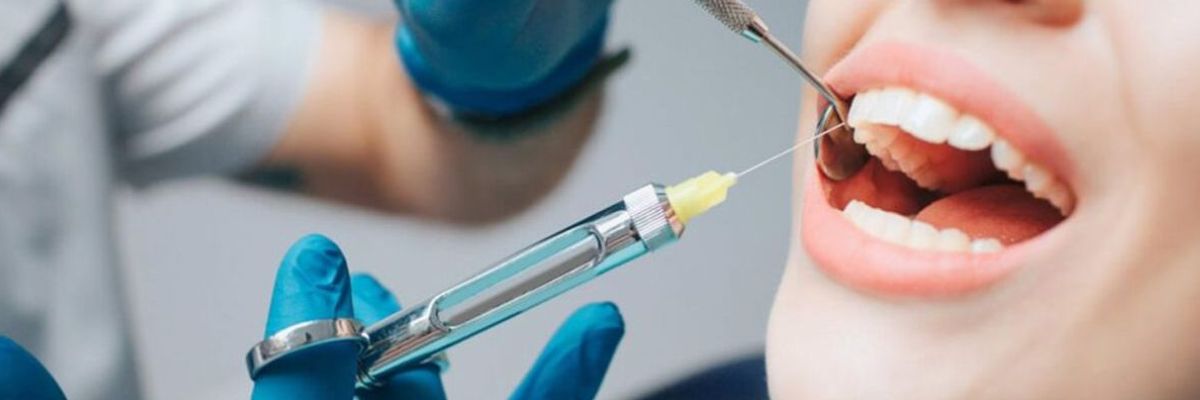 Precision anesthesia during a dental implant procedure