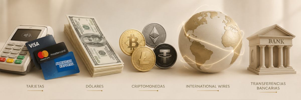 International payment methods available at OV Dental Studio